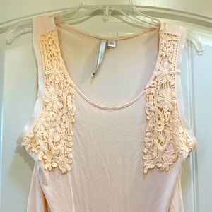 Lauren Conrad lace long tank top